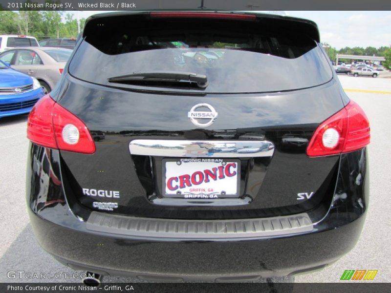Wicked Black / Black 2011 Nissan Rogue SV