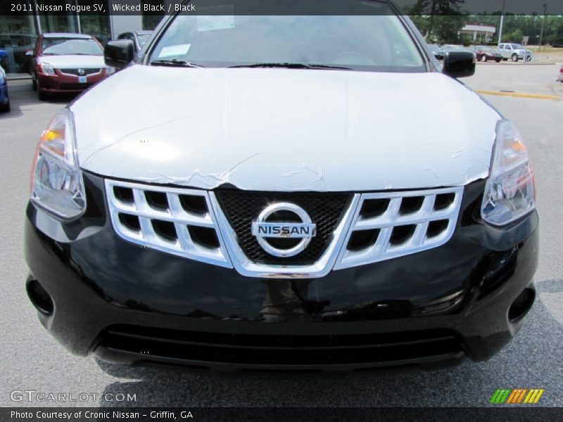 Wicked Black / Black 2011 Nissan Rogue SV