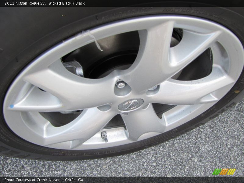 Wicked Black / Black 2011 Nissan Rogue SV