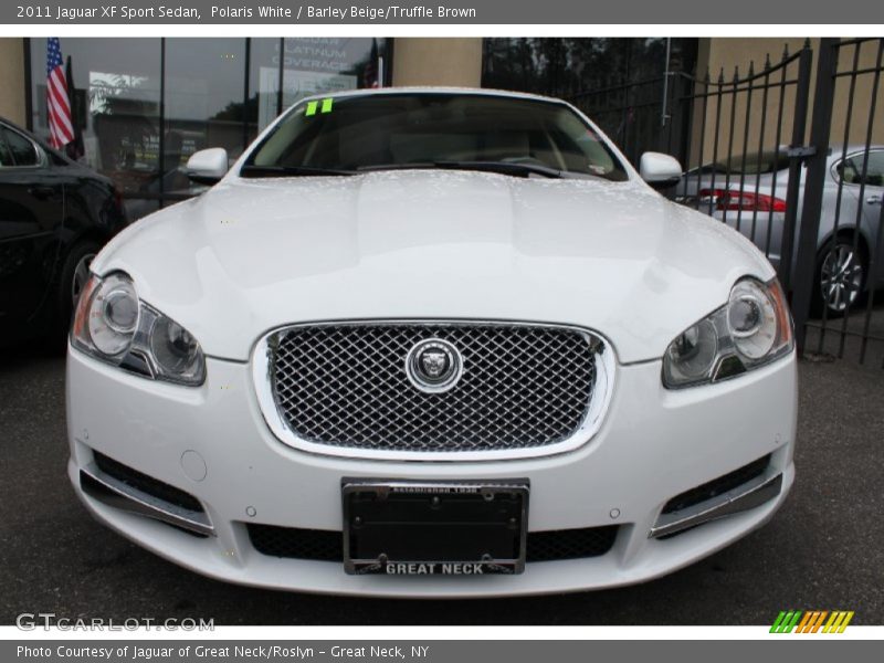 Polaris White / Barley Beige/Truffle Brown 2011 Jaguar XF Sport Sedan