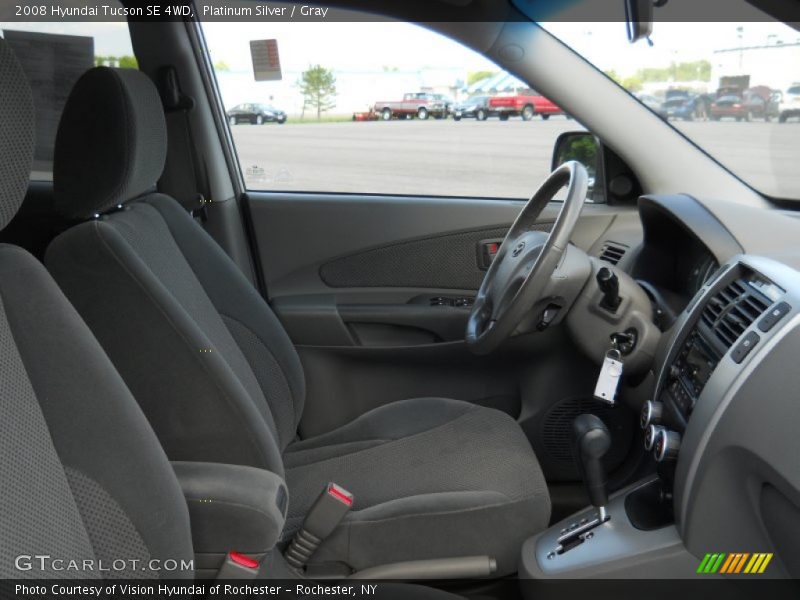Platinum Silver / Gray 2008 Hyundai Tucson SE 4WD