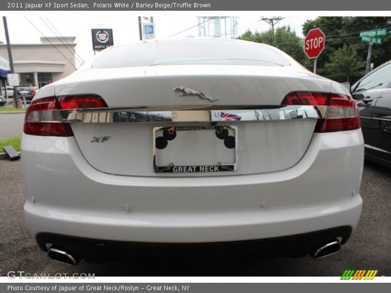 Polaris White / Barley Beige/Truffle Brown 2011 Jaguar XF Sport Sedan