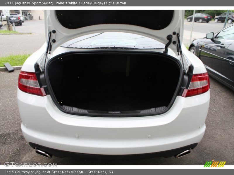 Polaris White / Barley Beige/Truffle Brown 2011 Jaguar XF Sport Sedan