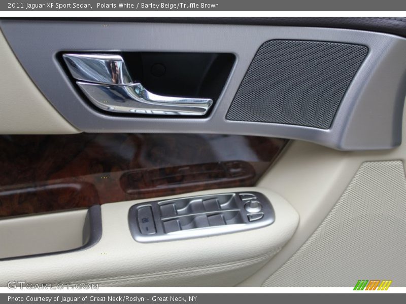 Polaris White / Barley Beige/Truffle Brown 2011 Jaguar XF Sport Sedan