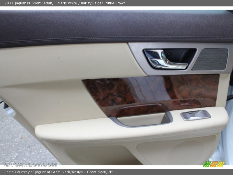 Polaris White / Barley Beige/Truffle Brown 2011 Jaguar XF Sport Sedan