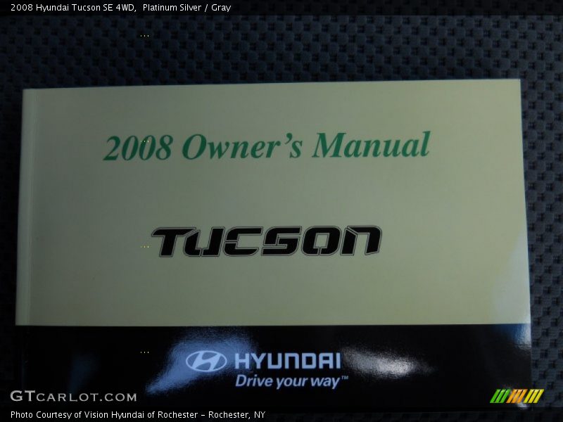 Platinum Silver / Gray 2008 Hyundai Tucson SE 4WD