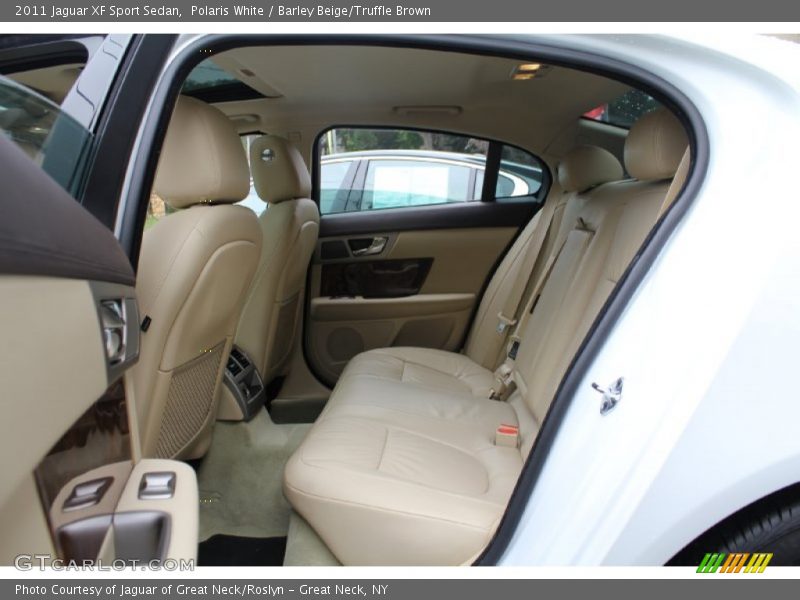 Polaris White / Barley Beige/Truffle Brown 2011 Jaguar XF Sport Sedan