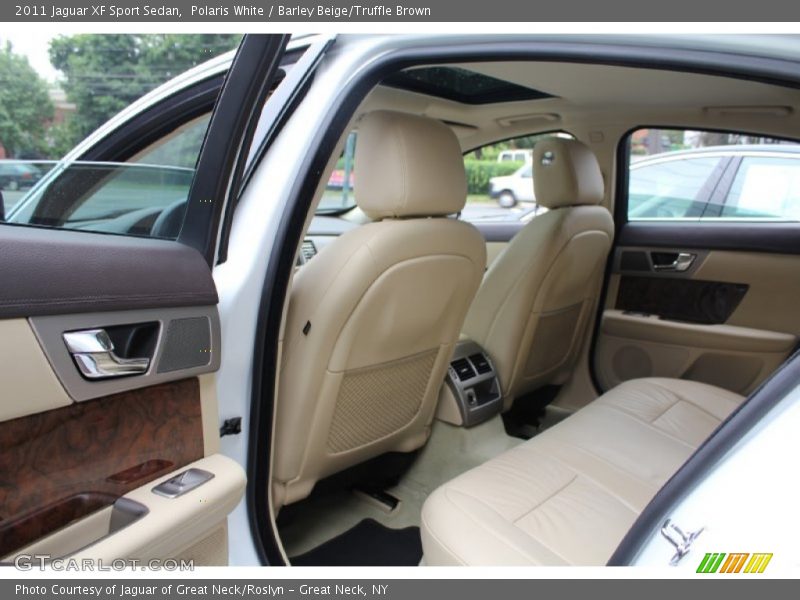 Polaris White / Barley Beige/Truffle Brown 2011 Jaguar XF Sport Sedan