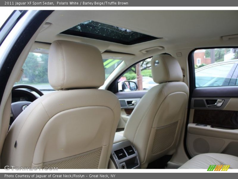 Polaris White / Barley Beige/Truffle Brown 2011 Jaguar XF Sport Sedan