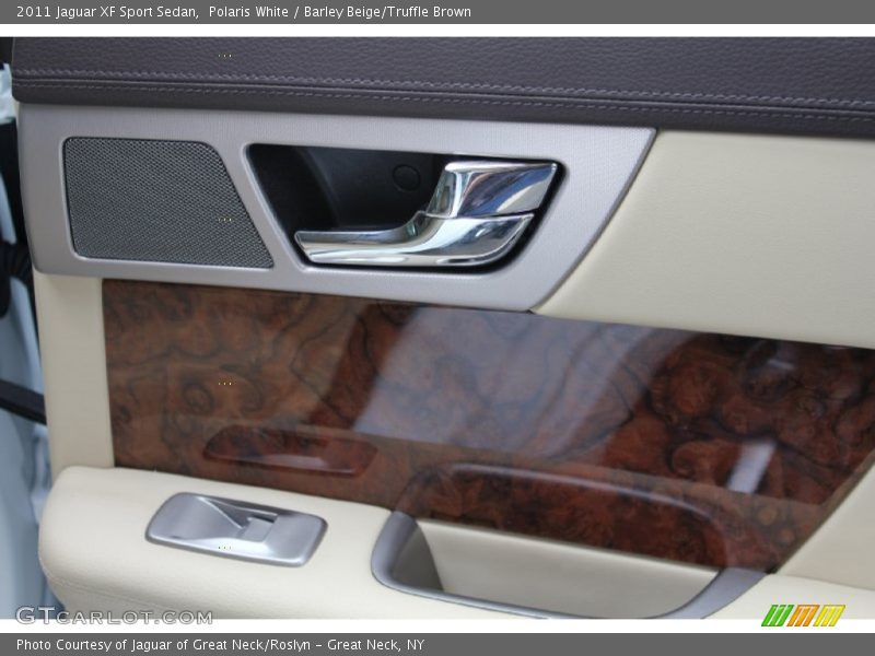 Polaris White / Barley Beige/Truffle Brown 2011 Jaguar XF Sport Sedan
