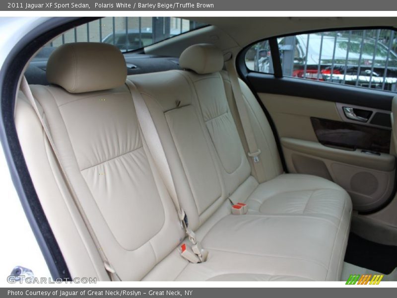 Polaris White / Barley Beige/Truffle Brown 2011 Jaguar XF Sport Sedan