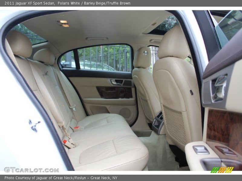 Polaris White / Barley Beige/Truffle Brown 2011 Jaguar XF Sport Sedan