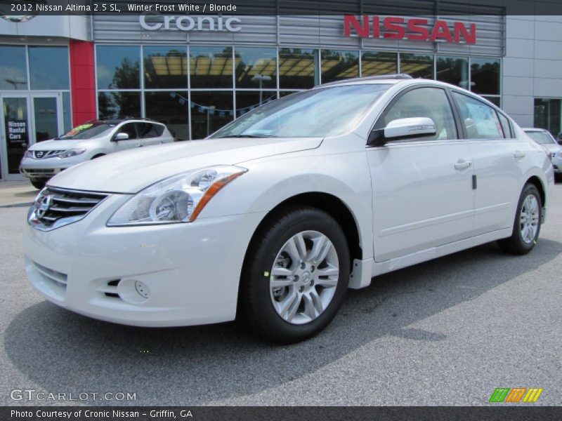 Winter Frost White / Blonde 2012 Nissan Altima 2.5 SL