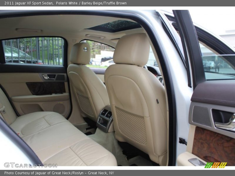 Polaris White / Barley Beige/Truffle Brown 2011 Jaguar XF Sport Sedan
