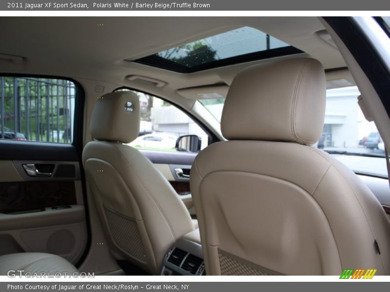 Polaris White / Barley Beige/Truffle Brown 2011 Jaguar XF Sport Sedan