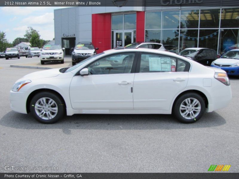 Winter Frost White / Blonde 2012 Nissan Altima 2.5 SL