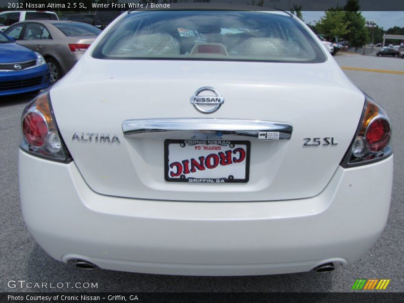 Winter Frost White / Blonde 2012 Nissan Altima 2.5 SL