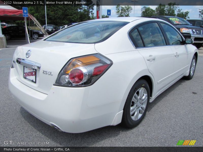 Winter Frost White / Blonde 2012 Nissan Altima 2.5 SL