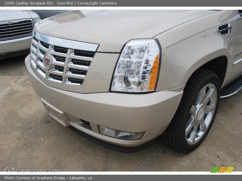 Gold Mist / Cocoa/Light Cashmere 2008 Cadillac Escalade ESV