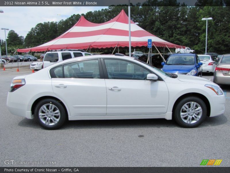 Winter Frost White / Blonde 2012 Nissan Altima 2.5 SL