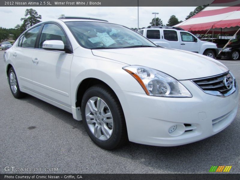 Winter Frost White / Blonde 2012 Nissan Altima 2.5 SL