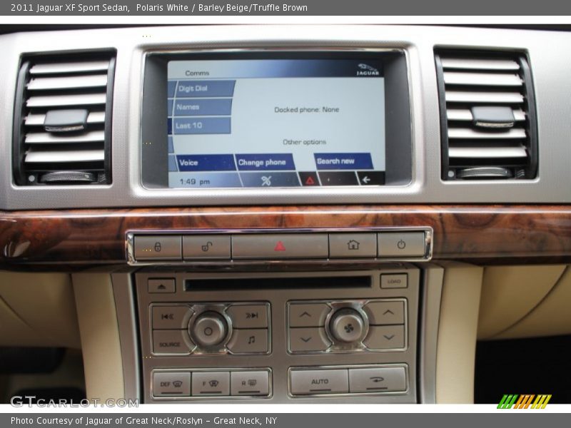 Polaris White / Barley Beige/Truffle Brown 2011 Jaguar XF Sport Sedan