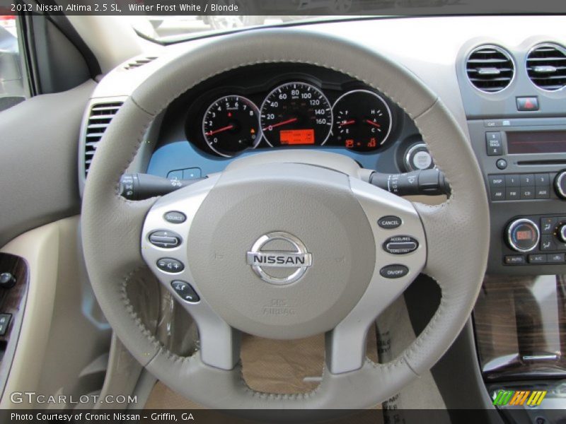 Winter Frost White / Blonde 2012 Nissan Altima 2.5 SL