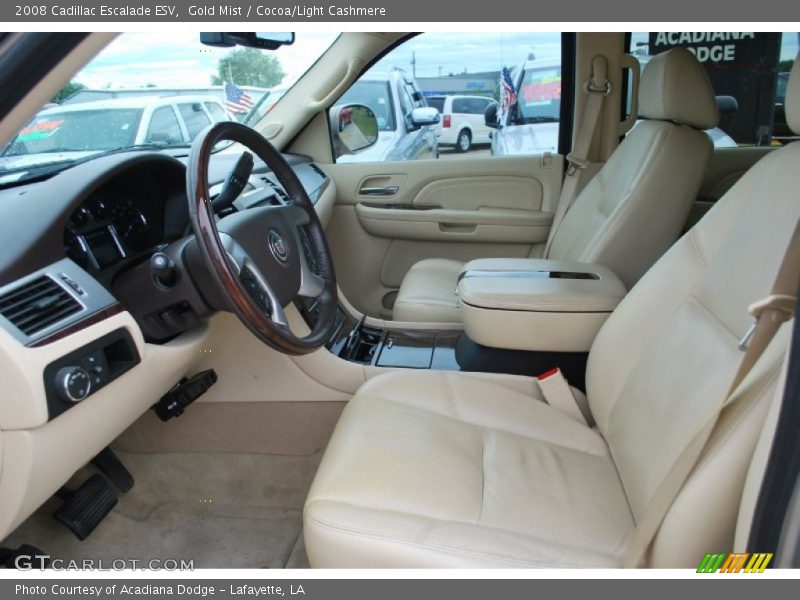 Gold Mist / Cocoa/Light Cashmere 2008 Cadillac Escalade ESV