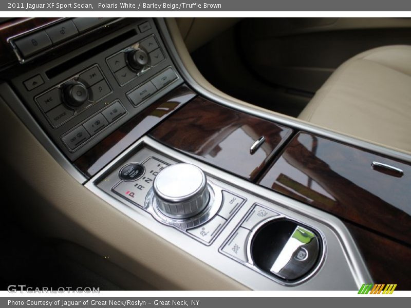 Polaris White / Barley Beige/Truffle Brown 2011 Jaguar XF Sport Sedan