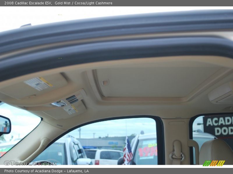 Gold Mist / Cocoa/Light Cashmere 2008 Cadillac Escalade ESV
