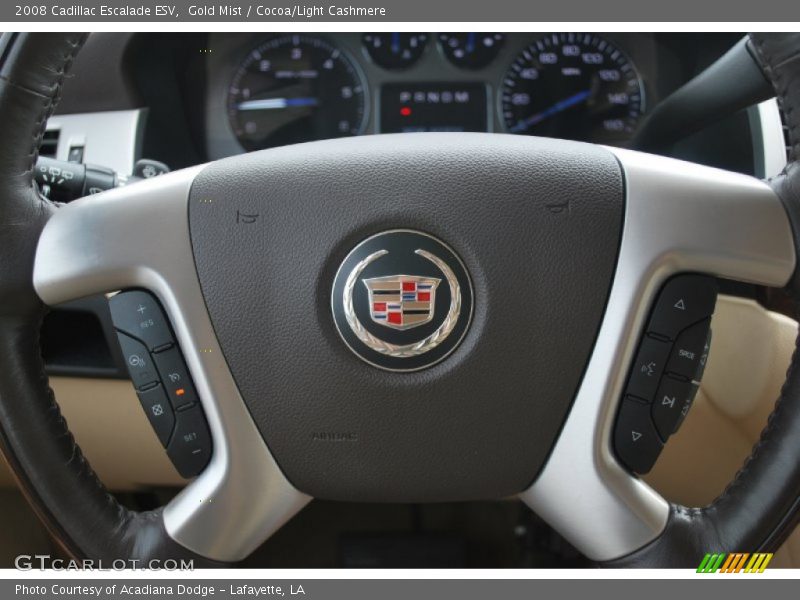 Gold Mist / Cocoa/Light Cashmere 2008 Cadillac Escalade ESV