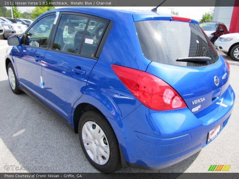 Metallic Blue / Charcoal 2011 Nissan Versa 1.8 S Hatchback