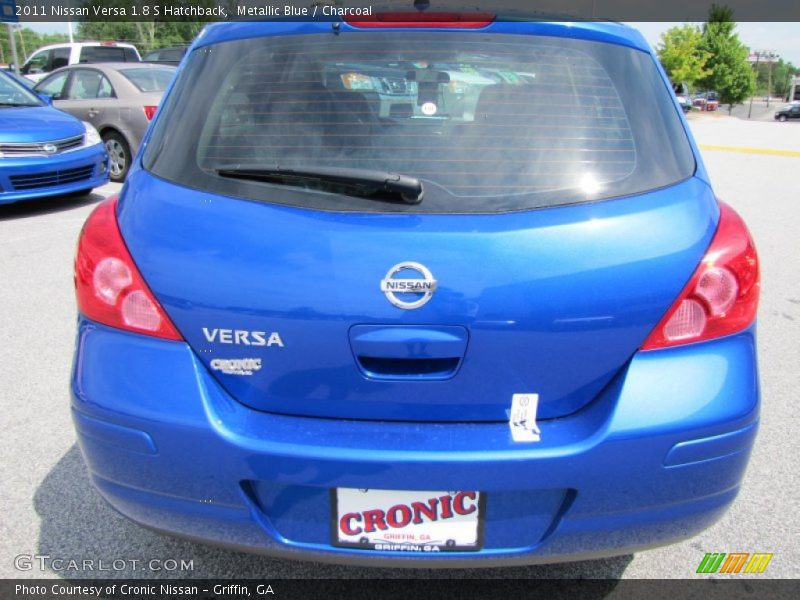 Metallic Blue / Charcoal 2011 Nissan Versa 1.8 S Hatchback