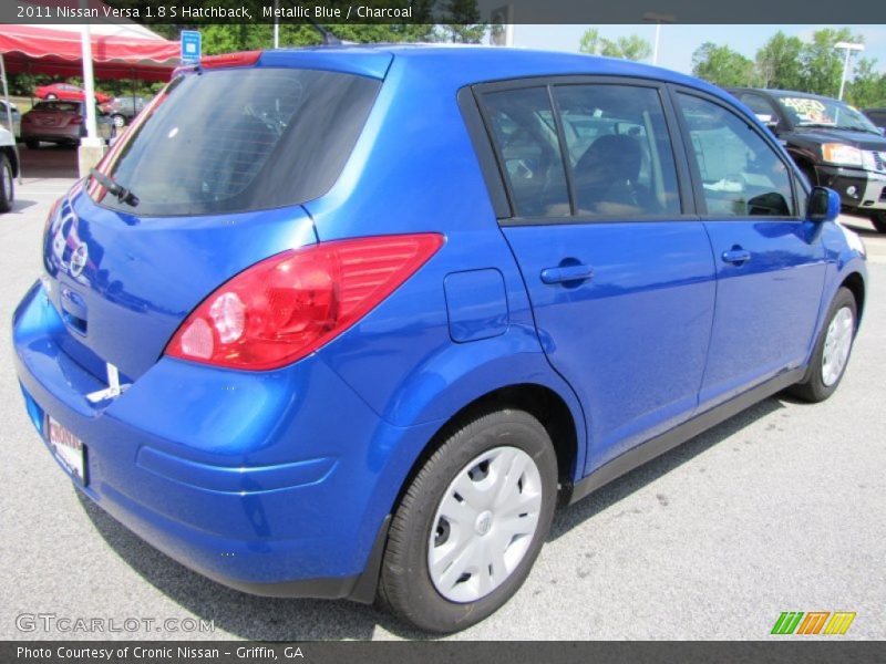 Metallic Blue / Charcoal 2011 Nissan Versa 1.8 S Hatchback