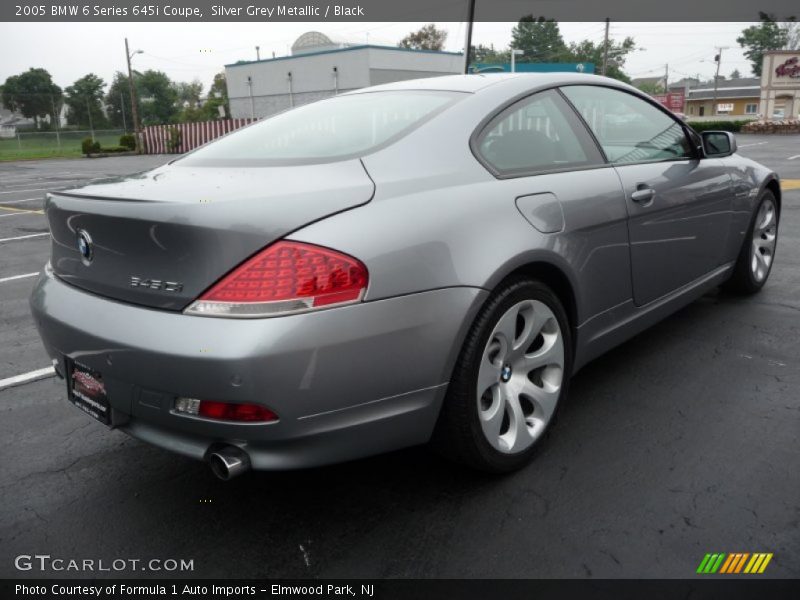 Silver Grey Metallic / Black 2005 BMW 6 Series 645i Coupe