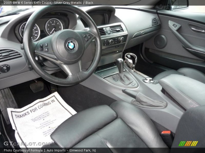 Black Interior - 2005 6 Series 645i Coupe 