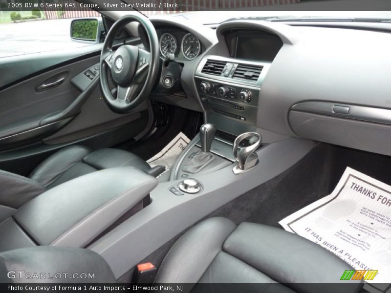  2005 6 Series 645i Coupe Black Interior