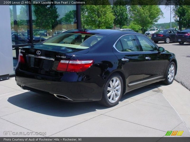 Black Sapphire Blue Pearl / Cashmere 2008 Lexus LS 460