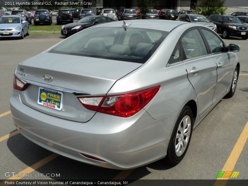 Radiant Silver / Gray 2011 Hyundai Sonata GLS