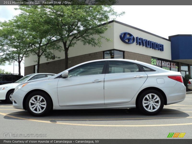 Radiant Silver / Gray 2011 Hyundai Sonata GLS