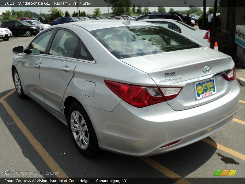 Radiant Silver / Gray 2011 Hyundai Sonata GLS