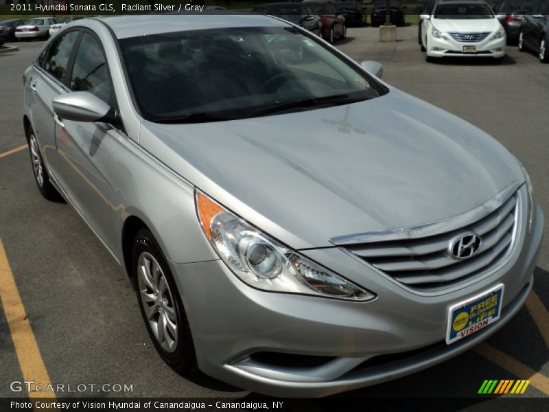 Radiant Silver / Gray 2011 Hyundai Sonata GLS
