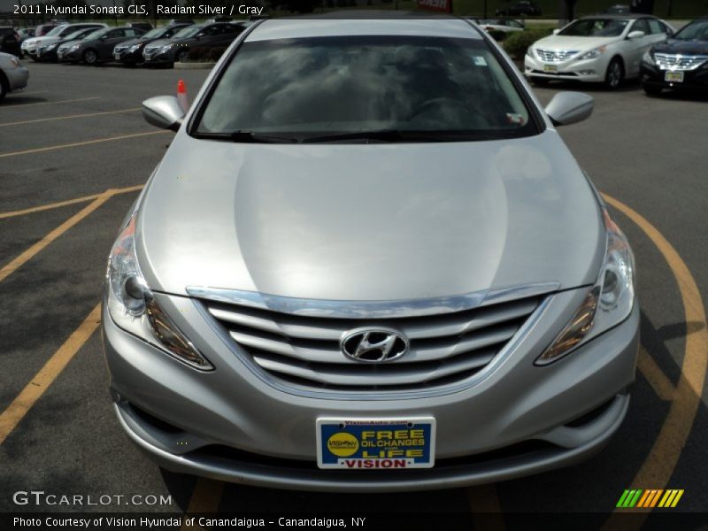 Radiant Silver / Gray 2011 Hyundai Sonata GLS