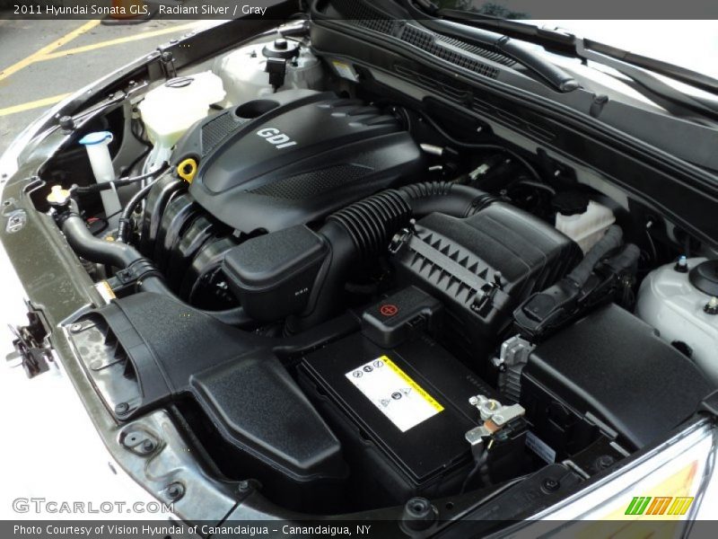 Radiant Silver / Gray 2011 Hyundai Sonata GLS