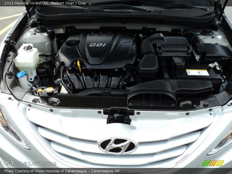 Radiant Silver / Gray 2011 Hyundai Sonata GLS