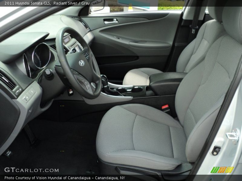 Radiant Silver / Gray 2011 Hyundai Sonata GLS