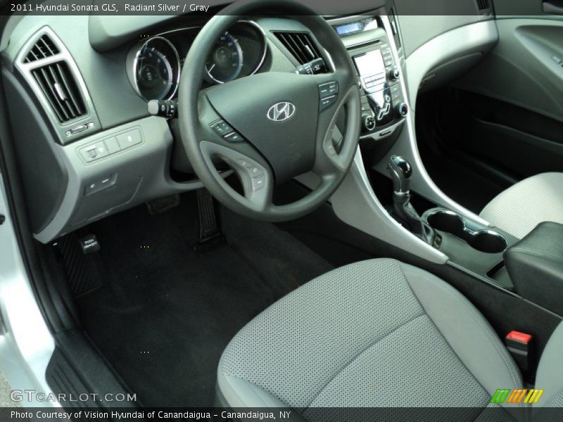 Radiant Silver / Gray 2011 Hyundai Sonata GLS