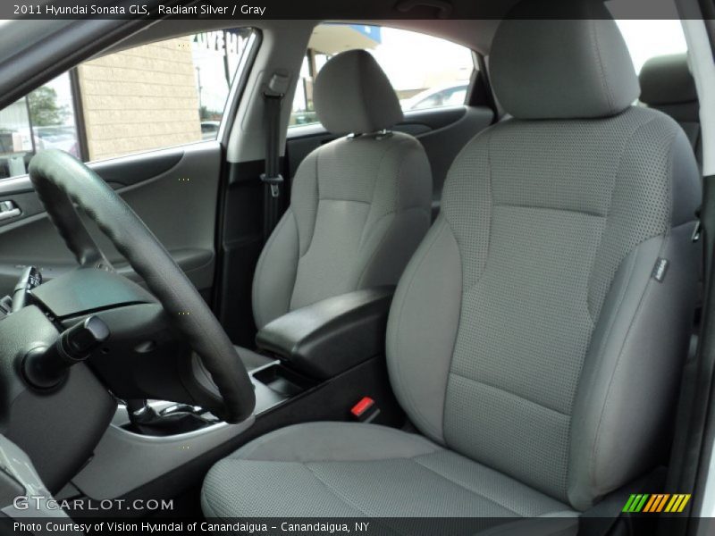 Radiant Silver / Gray 2011 Hyundai Sonata GLS