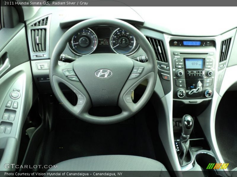 Radiant Silver / Gray 2011 Hyundai Sonata GLS