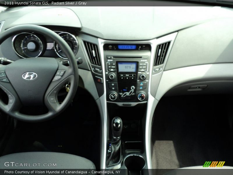 Radiant Silver / Gray 2011 Hyundai Sonata GLS